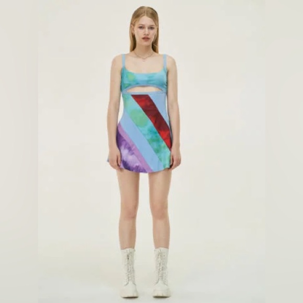 COPY - CIDER 13 Going on 30 Multi-color Mini Dress Tunic Top Size M
